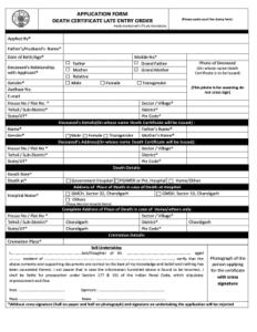 Death Certificate Registration in Chandigarh